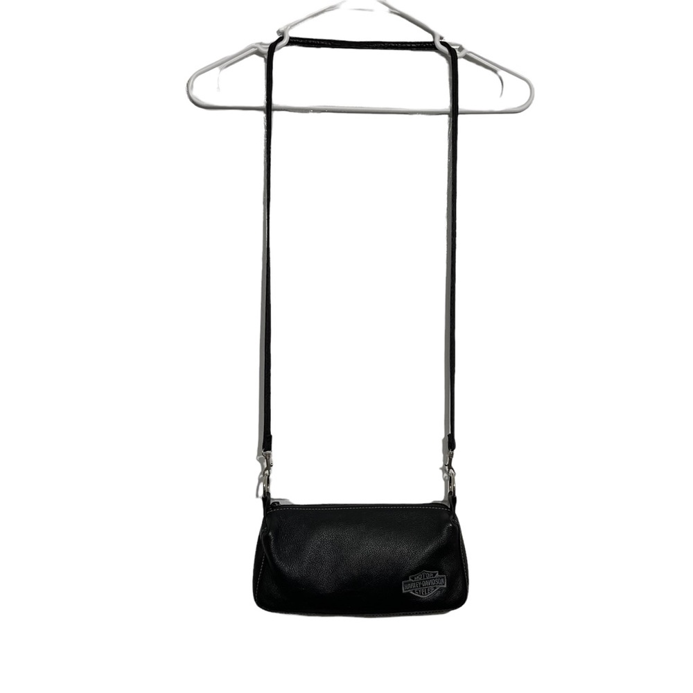 Harley-Davidson Women's Embroidered Script Clip Bag With Removal Strap Zipper